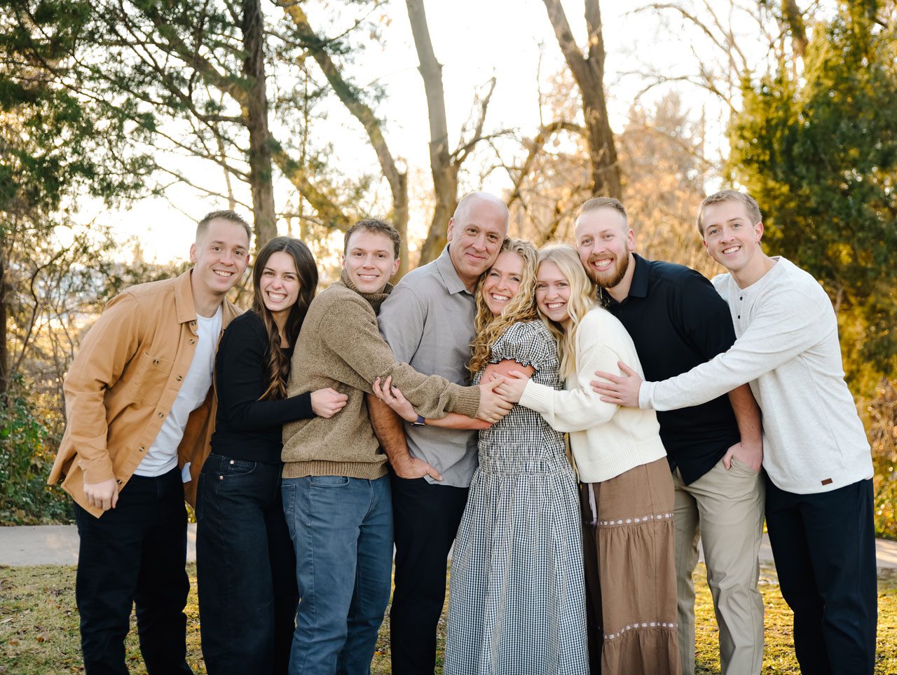 Erik Crawthorne with his family